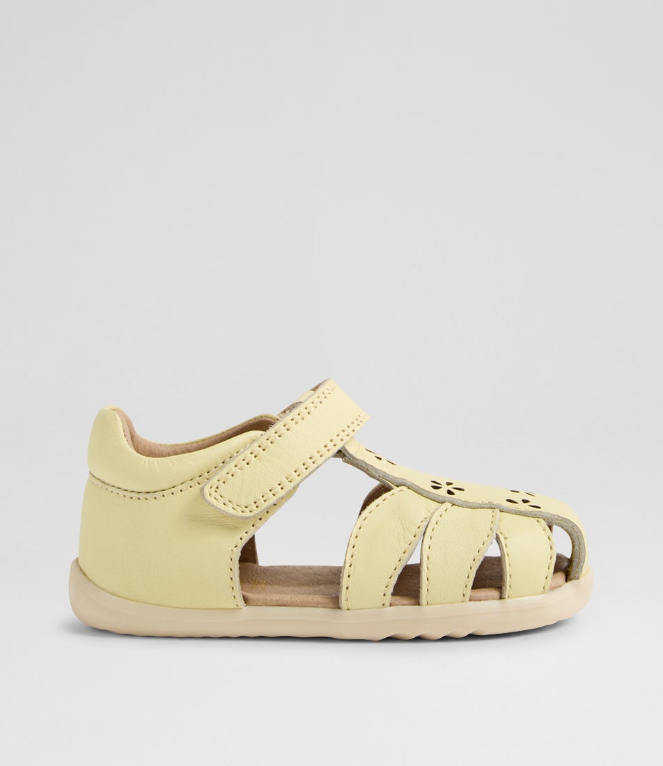 Su Holly Toddler Wax Yellow Leather Sandals