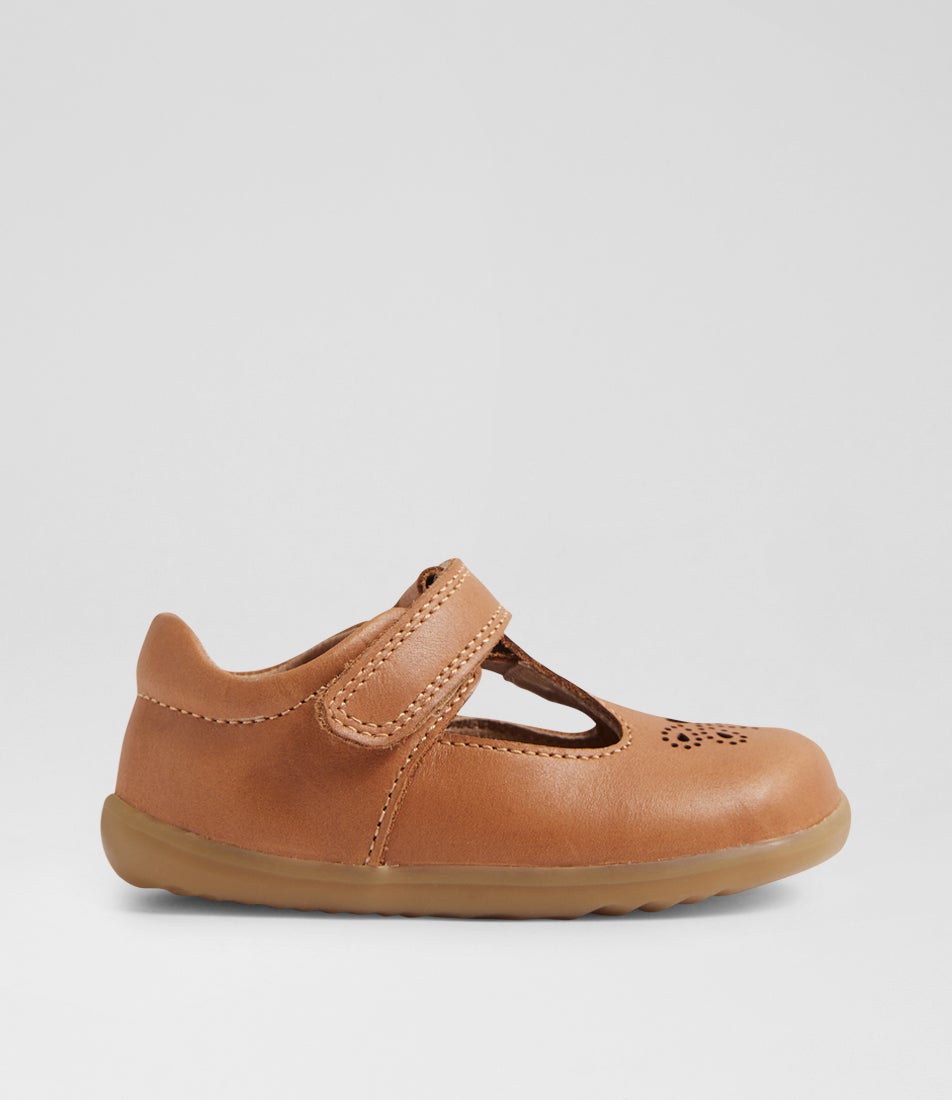 Su Rosie Toddler Caramel Leather Flat Shoes Su Rosie Toddler Caramel Leather Flat Shoes