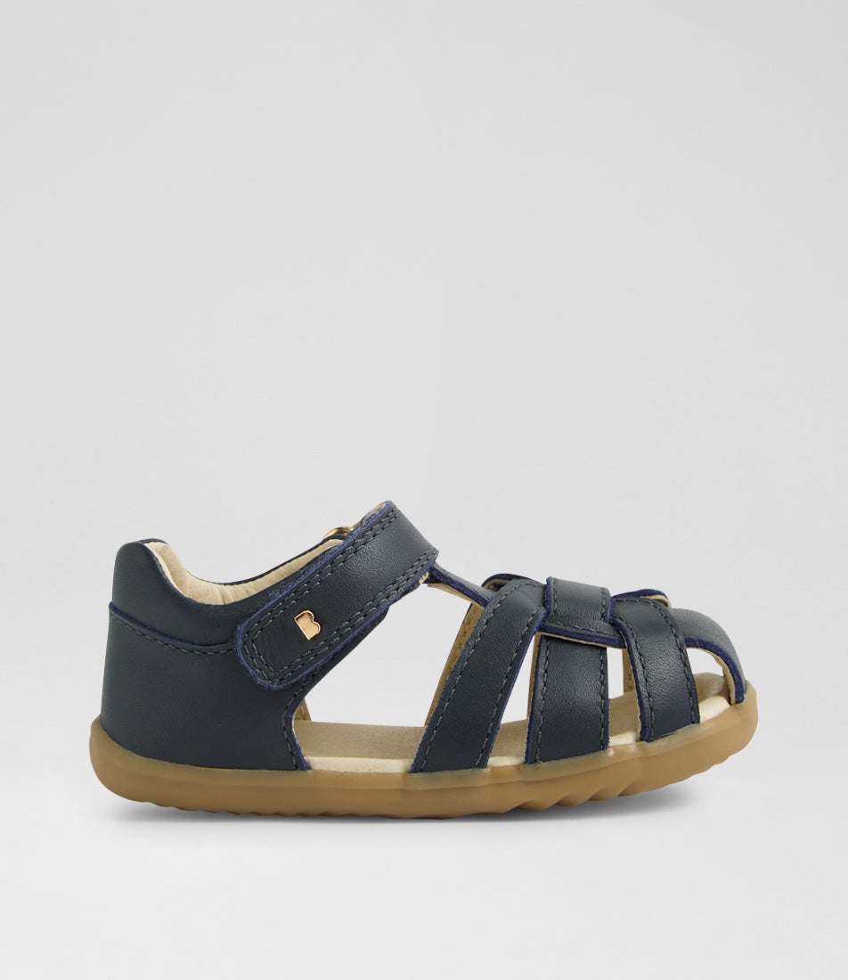 Su Skip Twist Toddler Navy Leather Sandals