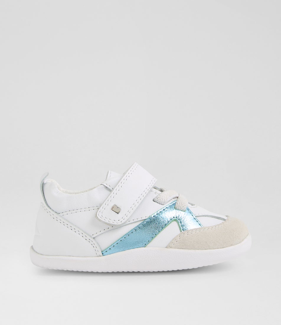 Xp Chase Infant White Jelly Mint Leather Flat Shoes Xp Chase Infant White Jelly Mint Leather Flat Shoes