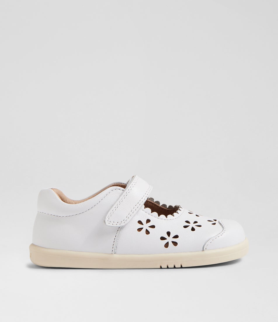 Iw Heather Toddler White Leather Flat Shoes Iw Heather Toddler White Leather Flat Shoes