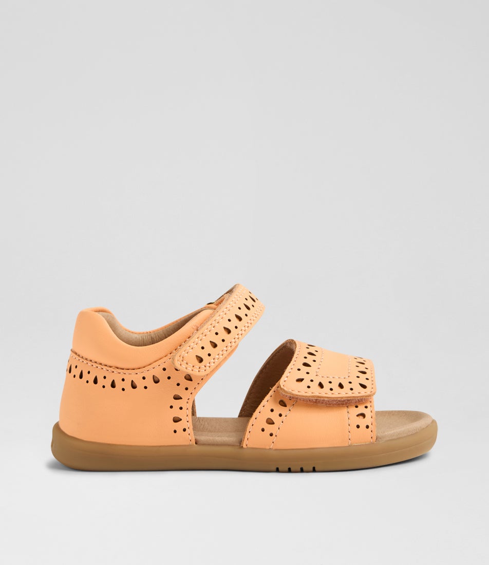 Iw Logan Toddler Peach Jelly Leather Sandals Iw Logan Toddler Peach Jelly Leather Sandals