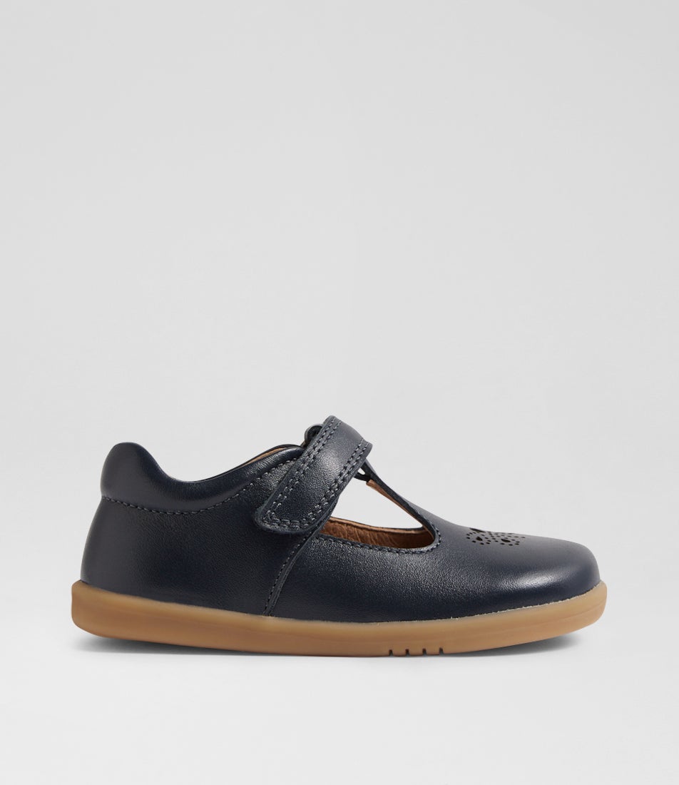 Iw Rosie Toddler Navy Leather Flat Shoes Iw Rosie Toddler Navy Leather Flat Shoes