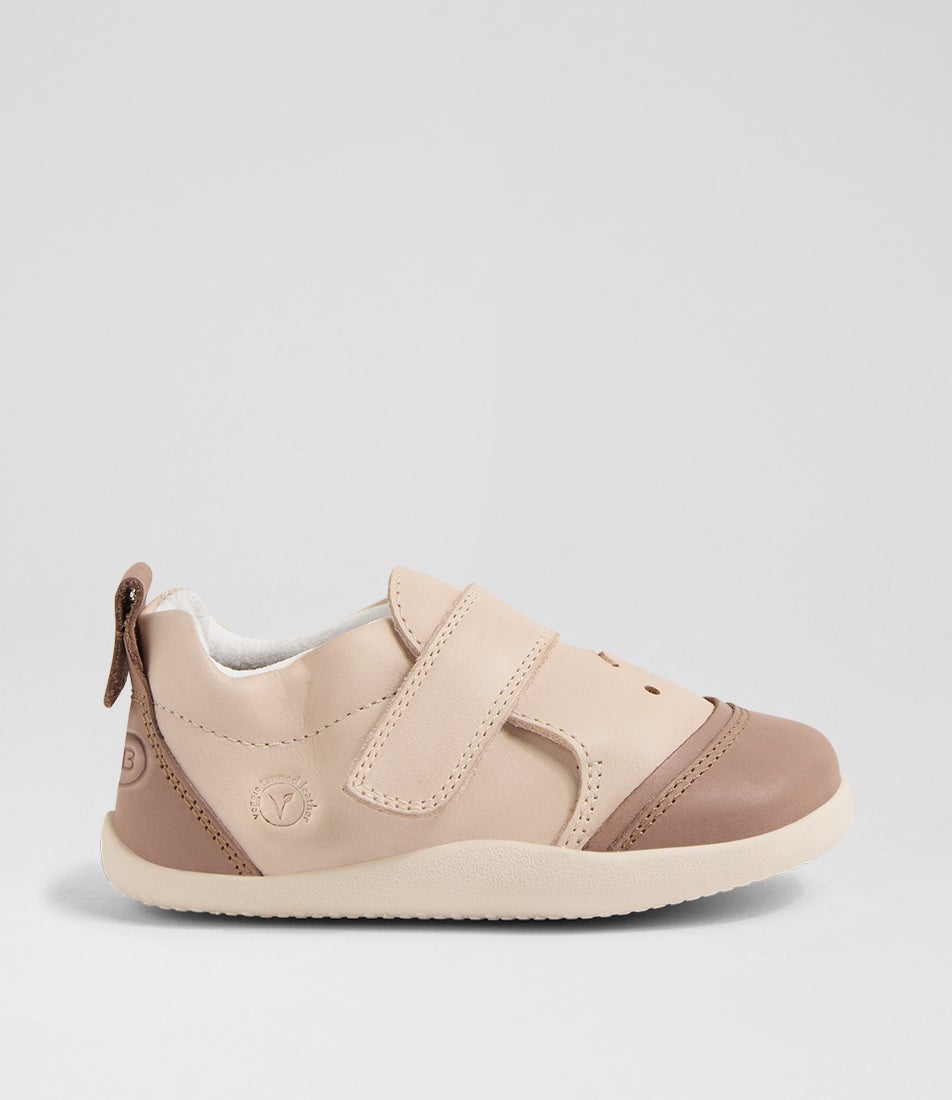 Xp Toasty Truffle Infant Smoke Grey Leather Flat Shoes