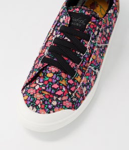 VEX BW BLACK ZOE FLORAL CANVAS