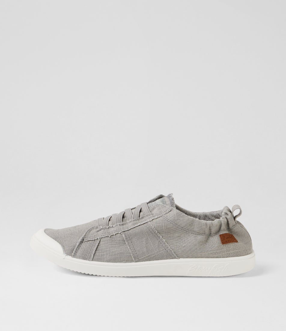 Vex Fog Grey Washed Linen Sneakers