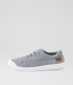 Vex Fog Grey Washed Linen Sneakers Vex Fog Grey Washed Linen Sneakers