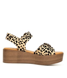 LEEDS BW NATURAL LEOPARD MICROSUEDE