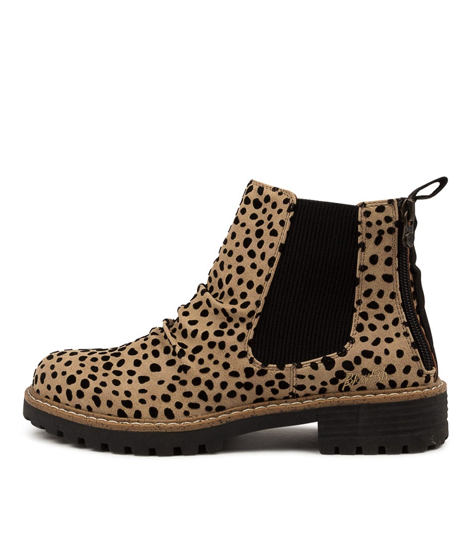 Buy Blowfish Redsen Bw Sand Leopard Ankle Boots online with free shipping