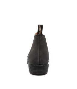 1971 WOMENS BOOT BZ RUSTIC BLACK LEATHER