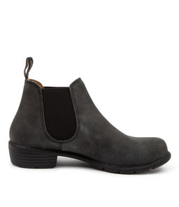 1971 WOMENS BOOT BZ RUSTIC BLACK LEATHER