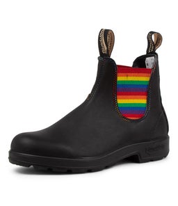 2105 WOMENS BOOT BZ BLACK RAINBOW LEATHER