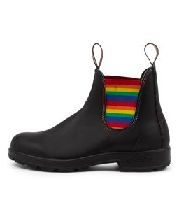 2105 WOMENS BOOT BZ BLACK RAINBOW LEATHER