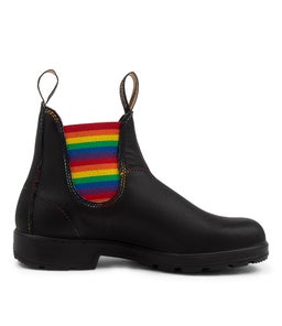 2105 WOMENS BOOT BZ BLACK RAINBOW LEATHER