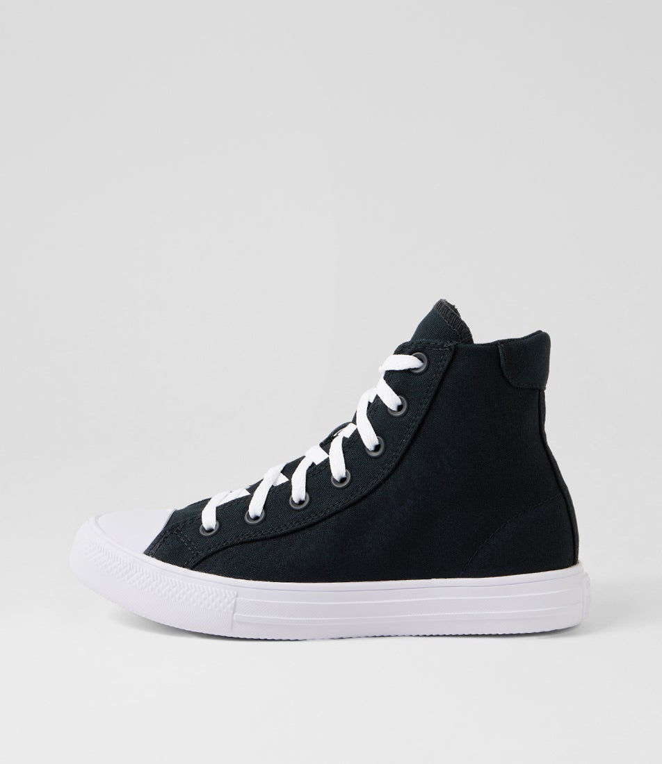 Day One Og High Top W Black White Canvas Sneakers