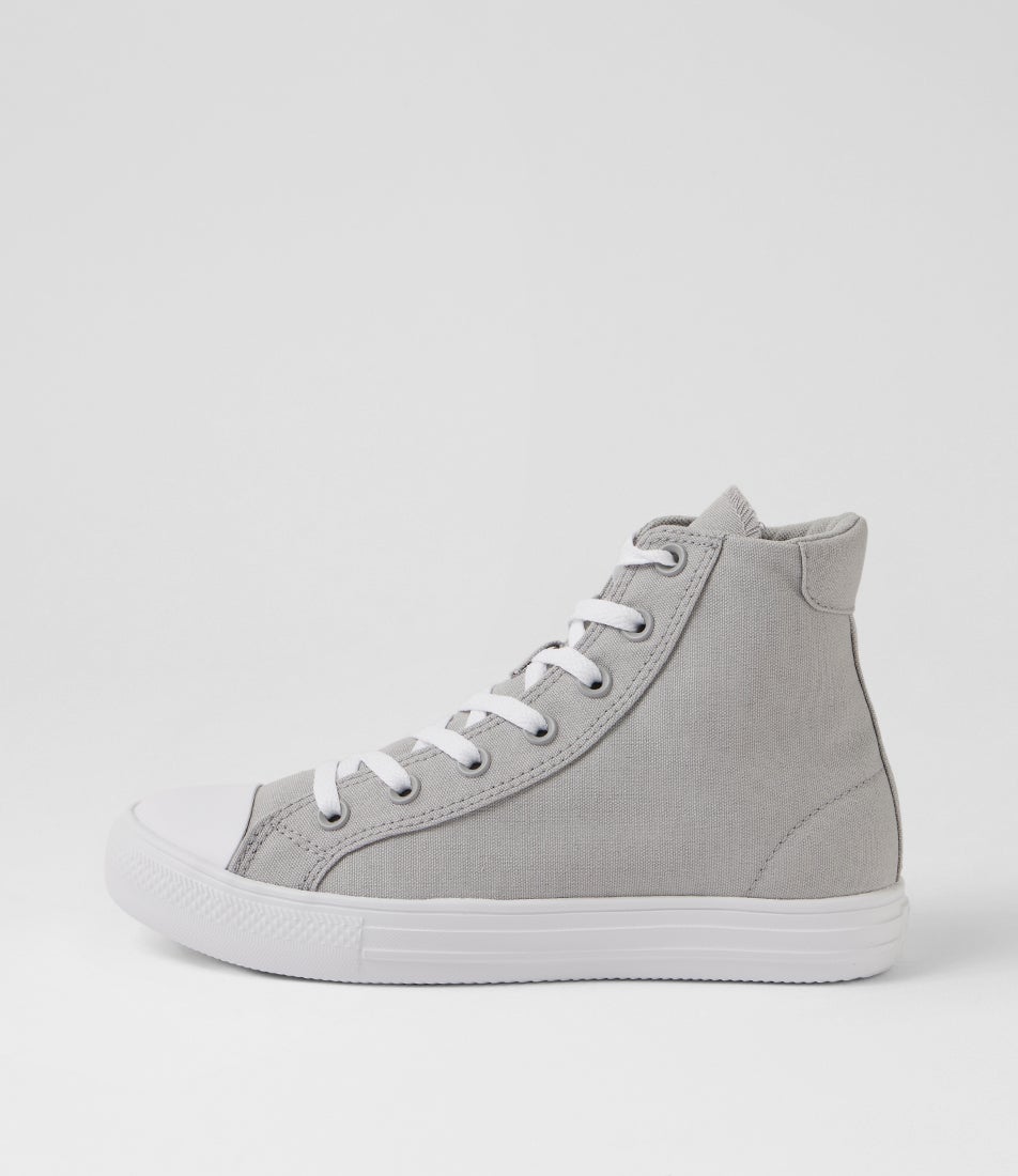 Day One Og High Top W Grey White Canvas Sneakers Day One Og High Top W Grey White Canvas Sneakers