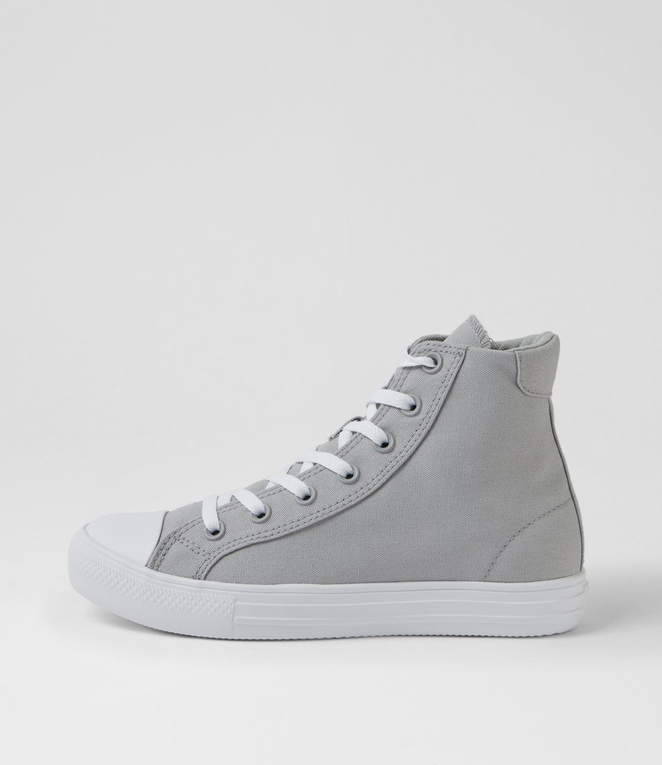 Day One Og High Top W Grey White Canvas Sneakers Day One Og High Top W Grey White Canvas Sneakers