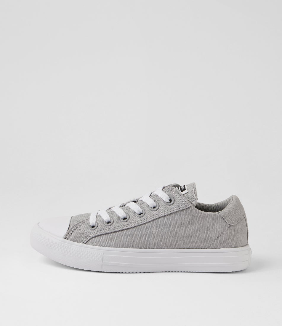Day One Og Low Top W Grey White Canvas Lace Up Sneakers Day One Og Low Top W Grey White Canvas Lace Up Sneakers