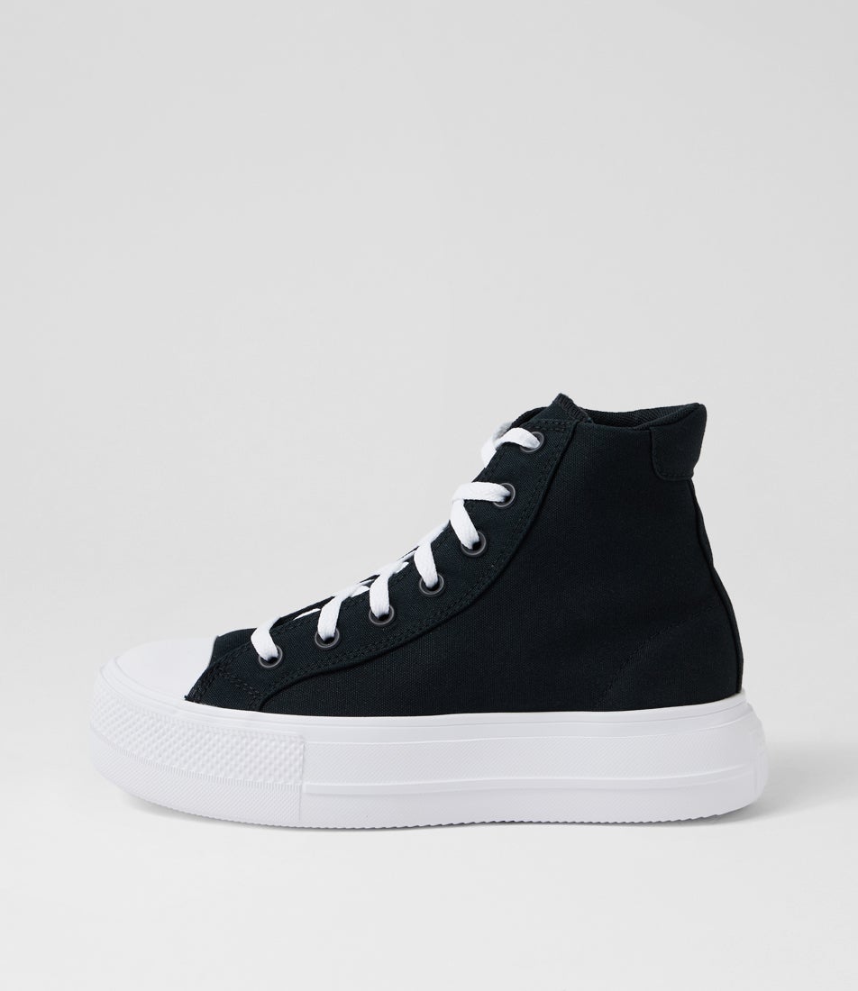 Day One Platform Black White Canvas Sneakers Day One Platform Black White Canvas Sneakers