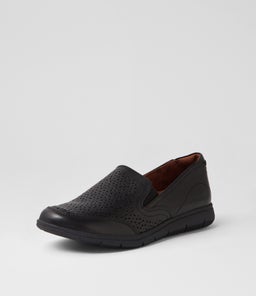 LIDIA SLIP ON C2 BLACK BURNISHED LEATHER