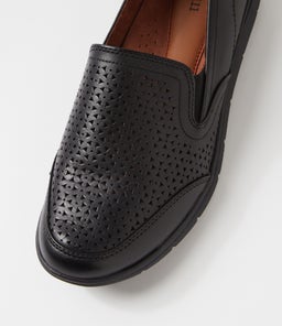 LIDIA SLIP ON C2 BLACK BURNISHED LEATHER