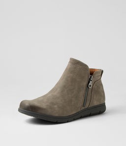 LIDIA ZIP BOOT C2 GREY NUBUCK