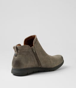 LIDIA ZIP BOOT C2 GREY NUBUCK
