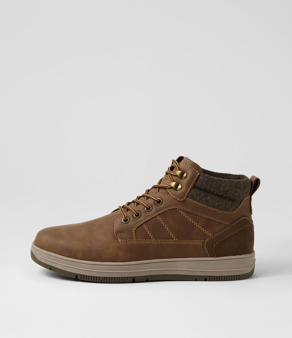 Evo Brown Lace Up Boots
