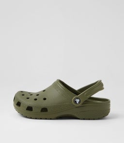 CLASSIC CLOG W CC ARMY GREEN CROSLITE