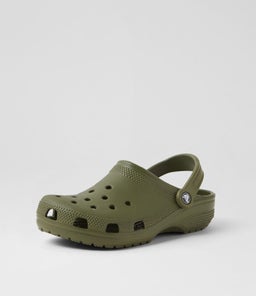 CLASSIC CLOG W CC ARMY GREEN CROSLITE