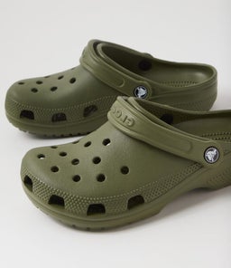 CLASSIC CLOG W CC ARMY GREEN CROSLITE