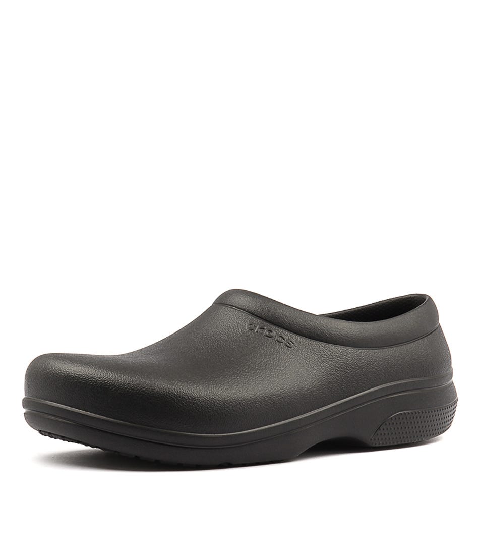 205073 On The Clock Work M Cc Black Smooth by Crocs Shop Online
