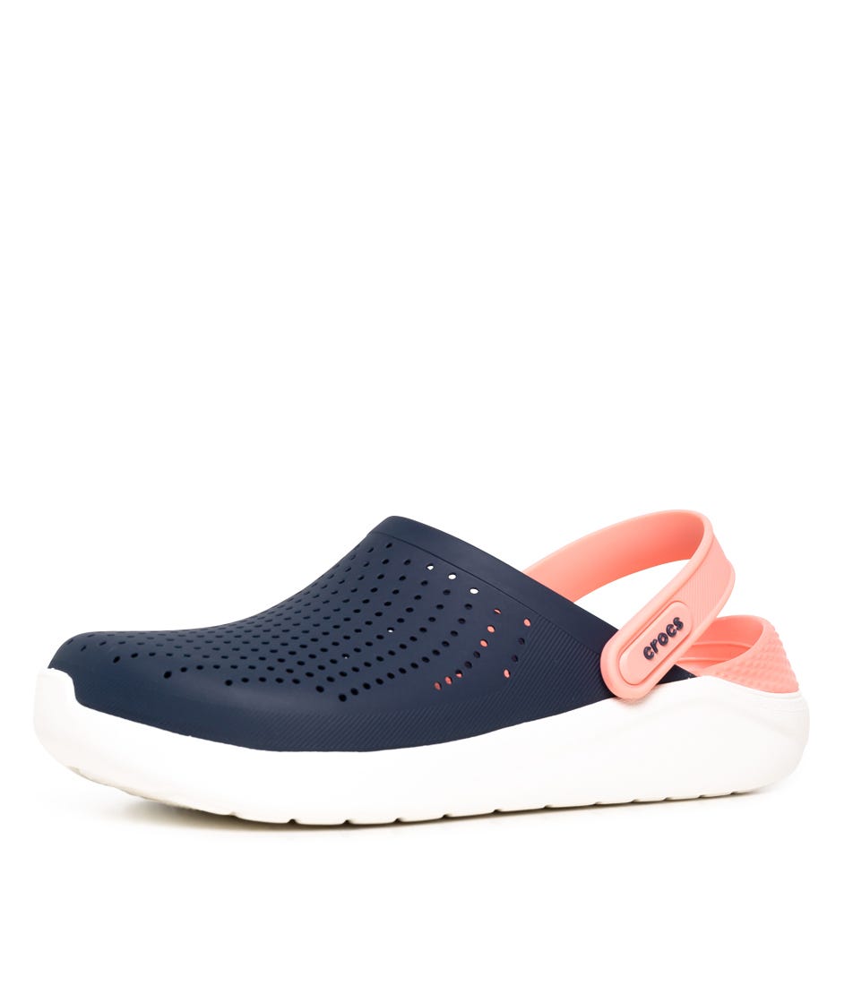 Literide Clog Women s Navy Melon Croslite by Crocs Shop Online at Styletread