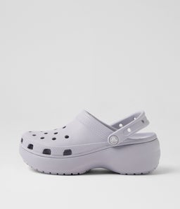 CLASSIC PLATFORM CLOG W CC MAUVE MIST CROSLITE