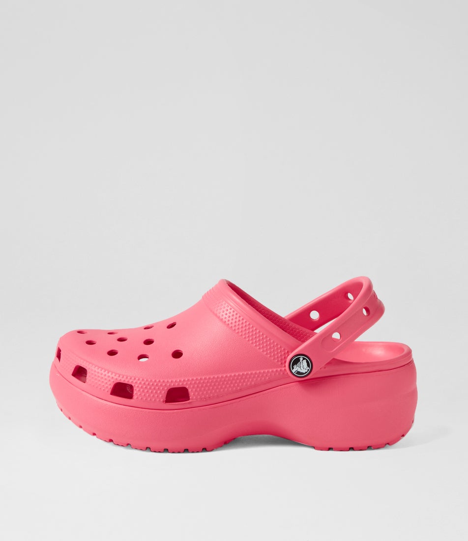 Classic Platform W Hyper Pink Croslite Sandals