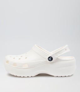 CLASSIC PLATFORM CLOG W CC WHITE CROSLITE