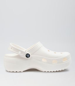 CLASSIC PLATFORM CLOG W CC WHITE CROSLITE