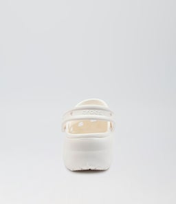 CLASSIC PLATFORM CLOG W CC WHITE CROSLITE