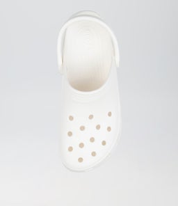 CLASSIC PLATFORM CLOG W CC WHITE CROSLITE
