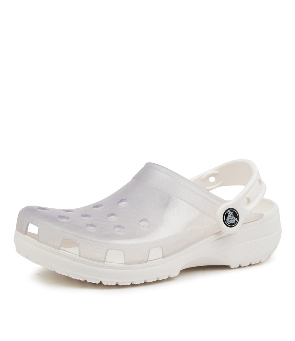 Crocs hot sale translucent white