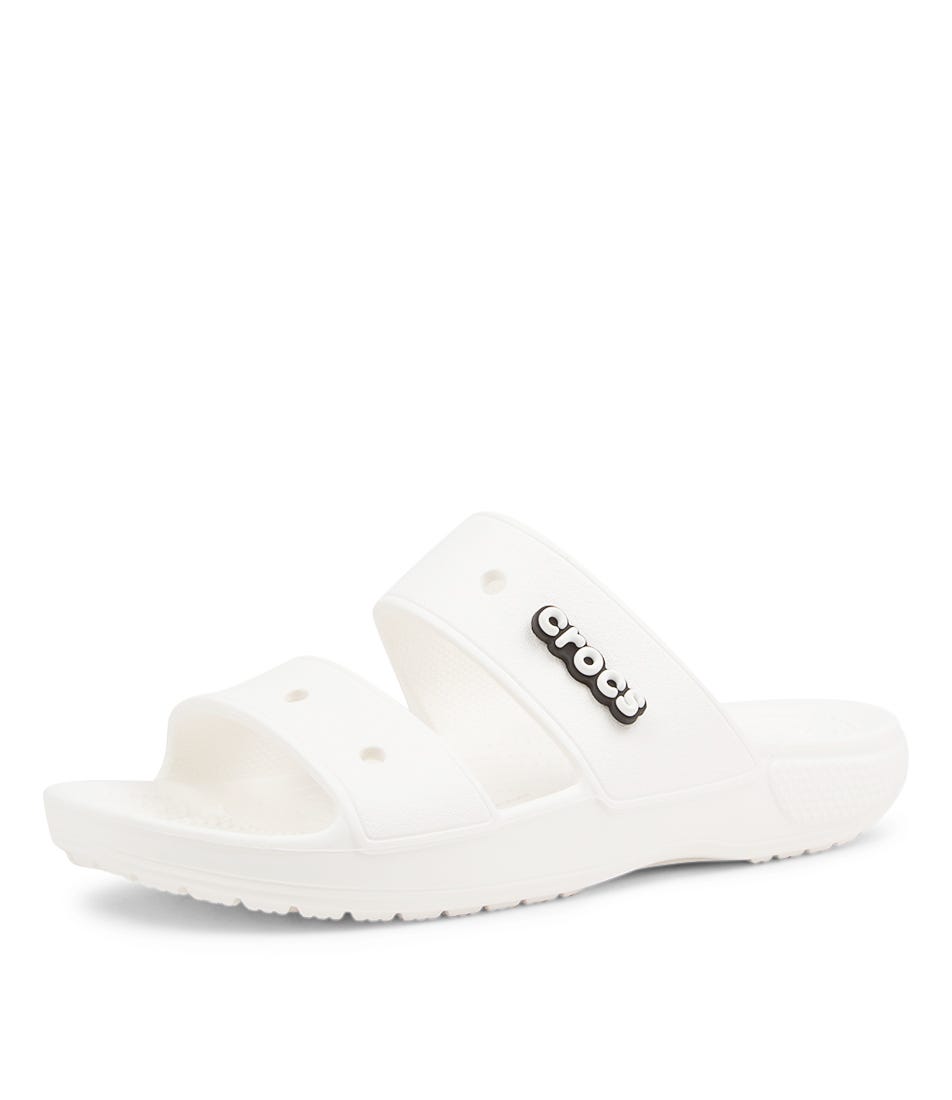 Classic Crocs Croslite White Slide Sandals by Crocs Shop Online at Styletread
