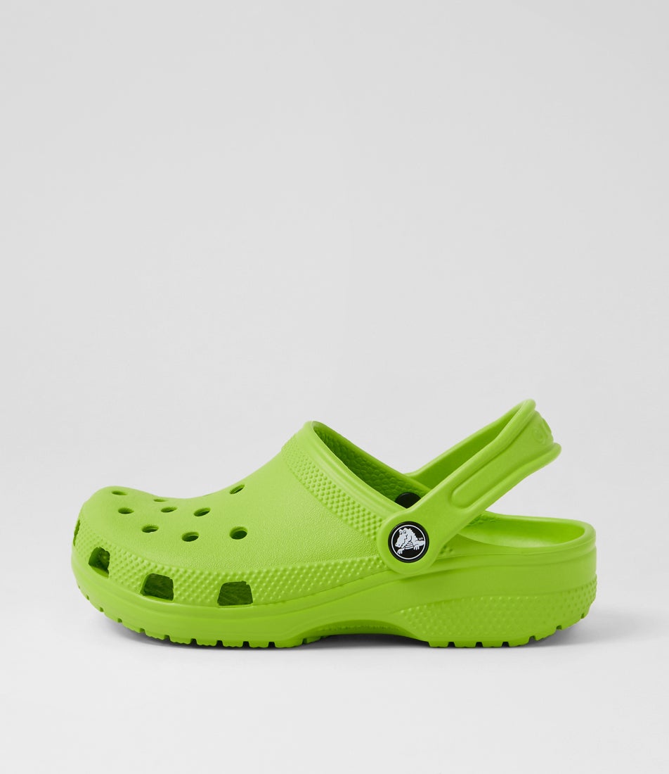 Classic Clog Junior Crocs Green Croslite Sandals Classic Clog Junior Crocs Green Croslite Sandals