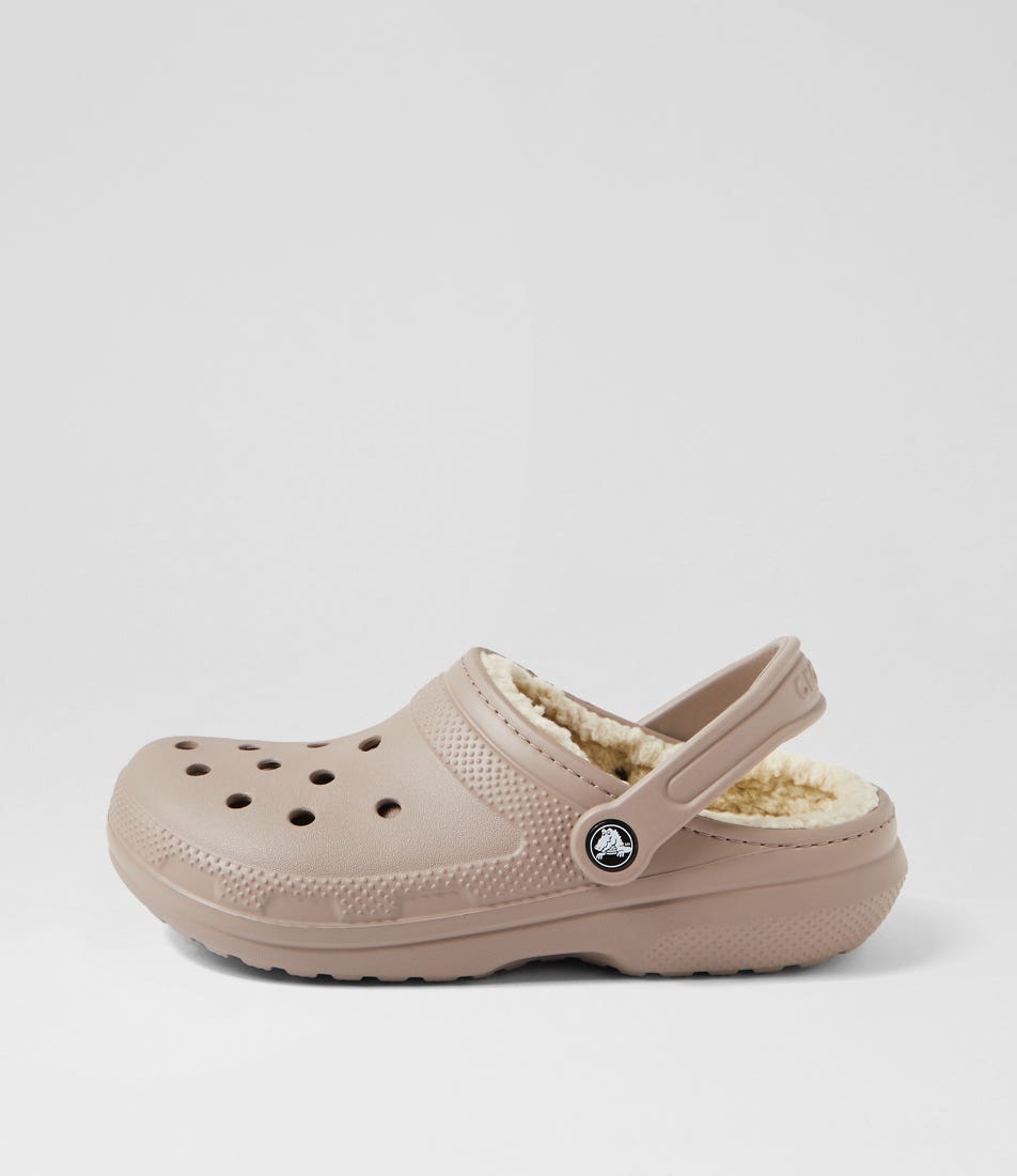 Classic Lined W Mushroom Bone Croslite Clogs