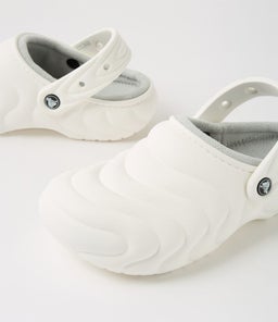 210059 LINED PUFFER CLOG CC WHITE CROSLITE