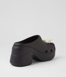 210367 SIREN ROSETTE CLOG CC BLACK CROSLITE