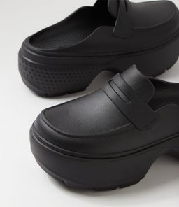 209937 STOMP LOAFER CC BLACK BLACK CROSLITE