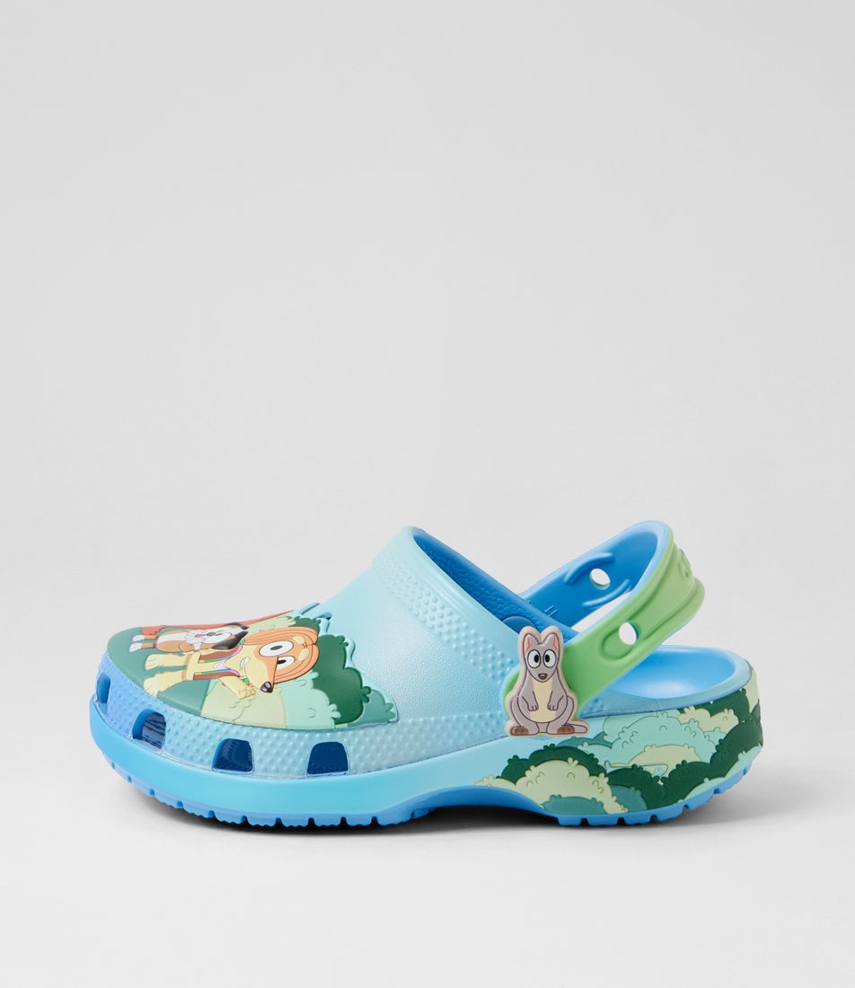 Bluey Classic Clog Toddler Blue Multi Eva Sandals