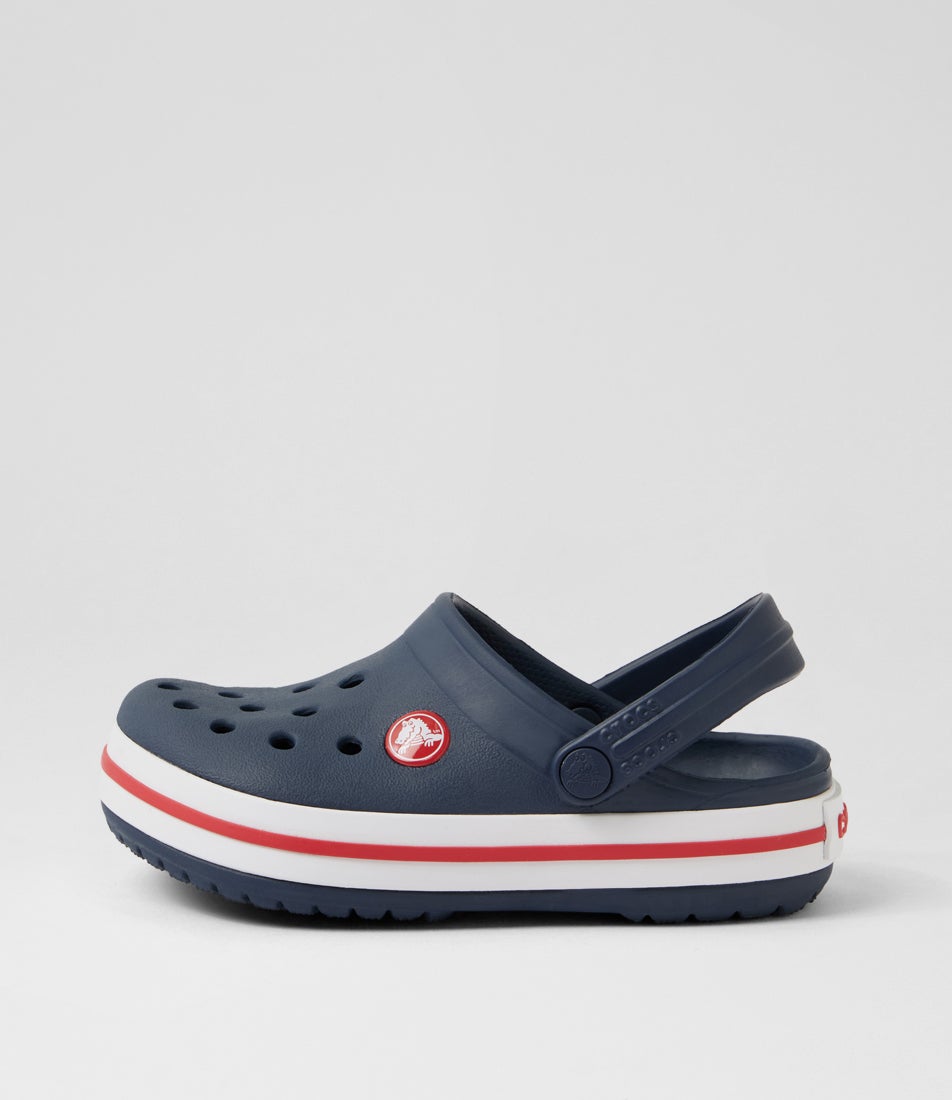 Crocband Toddler Navy Red Croslite Sandals