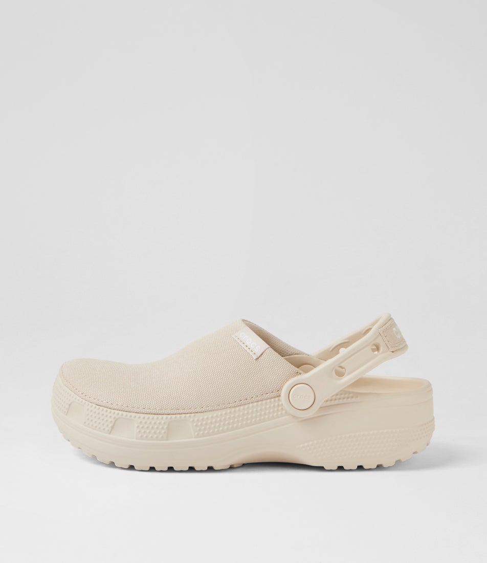 Classic Crafted W Stucco Canvas Flat Shoes