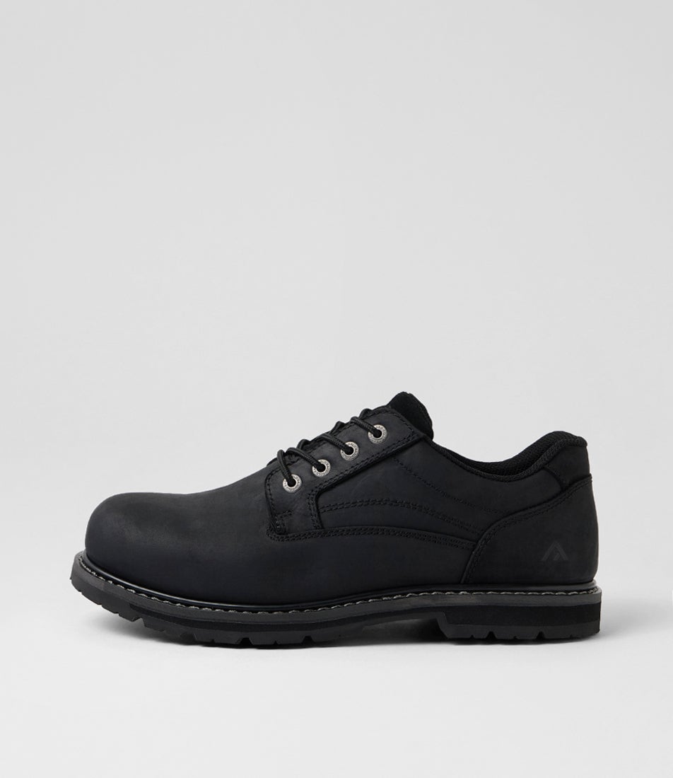Alamein Black Leather Lace Up Flats Alamein Black Leather Lace Up Flats